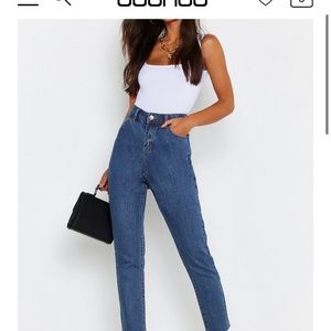 Mid/high rise mom denim
